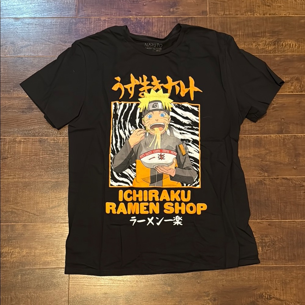 Black Graphic Naruto T-Shirt